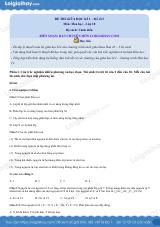 Đề thi giữa kì 1 Hóa 10 Cánh diều - Đề số 5